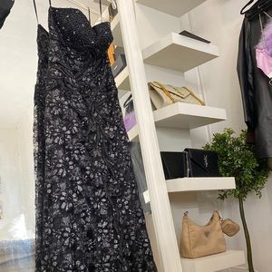 Black and silver Prom/elegant  Dress